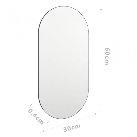 Vidaxl Espejo 60x30 Cm Vidrio