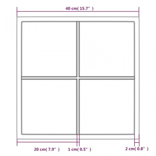Vidaxl Espejo De Pared Metal Negro 40x40 Cm