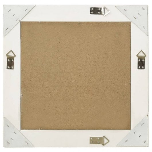 Vidaxl Espejo De Pared Estilo Barroco Blanco 50x50 Cm