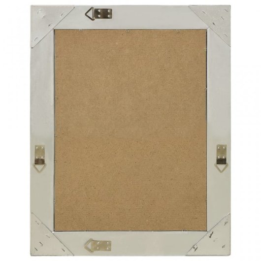 Vidaxl Espejo De Pared Estilo Barroco Plateado 50x60 Cm