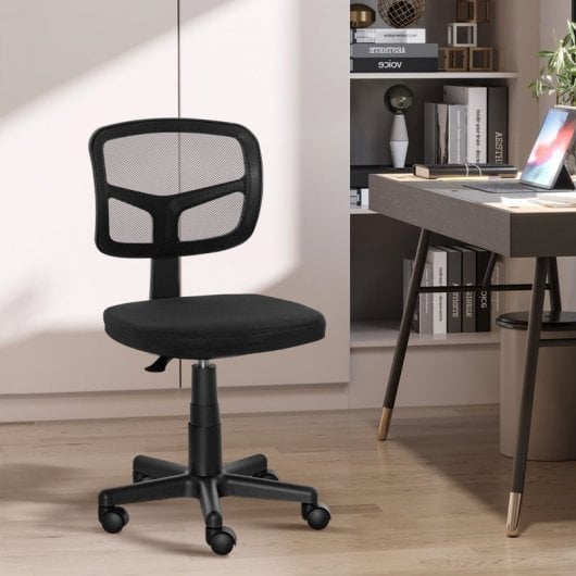 Vinsetto Silla Oficina Ergonómica Giratoria Altura Ajustable Negra