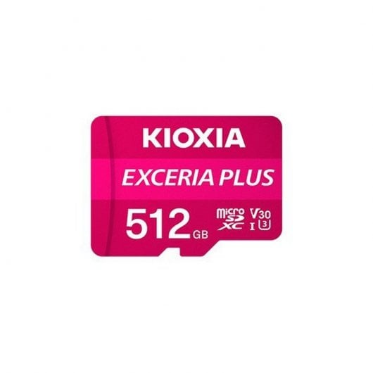 Kioxia Exceria Plus MicroSDXC 512GB UHS-I V30 Clase 10 + Adaptador SD