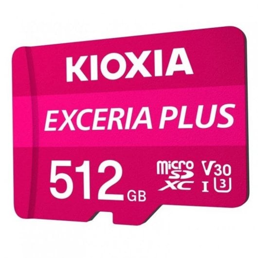 Kioxia Exceria Plus MicroSDXC 512GB UHS-I V30 Clase 10 + Adaptador SD