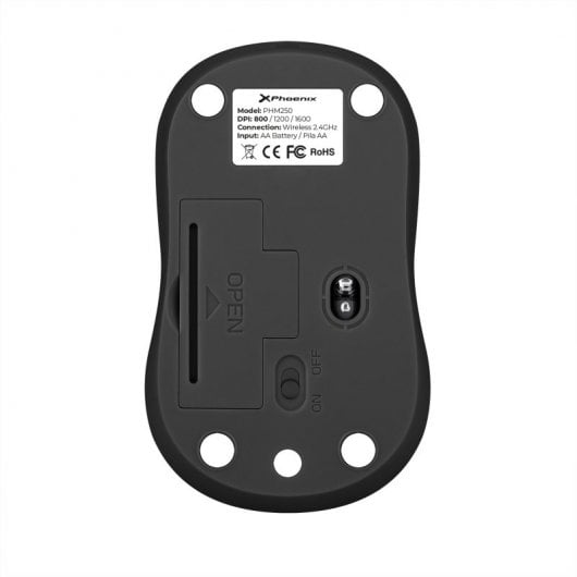 Mouse wireless Phoenix M250 1600 DPI Nero