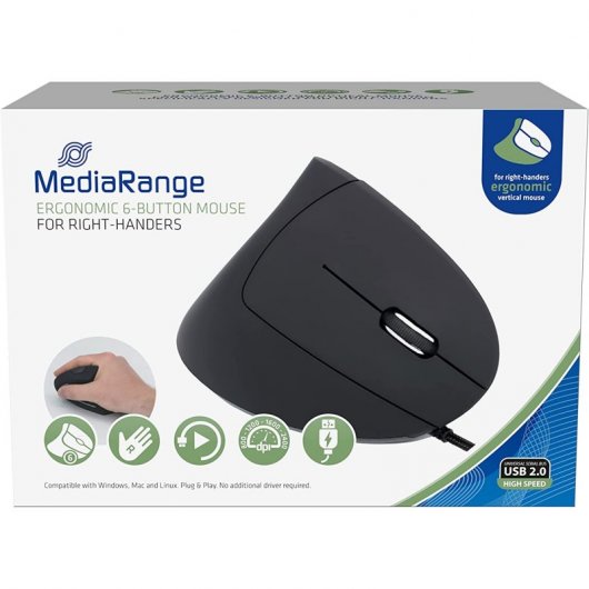 Mediarange MROS230 Souris optique USB 2400 DPI Noir