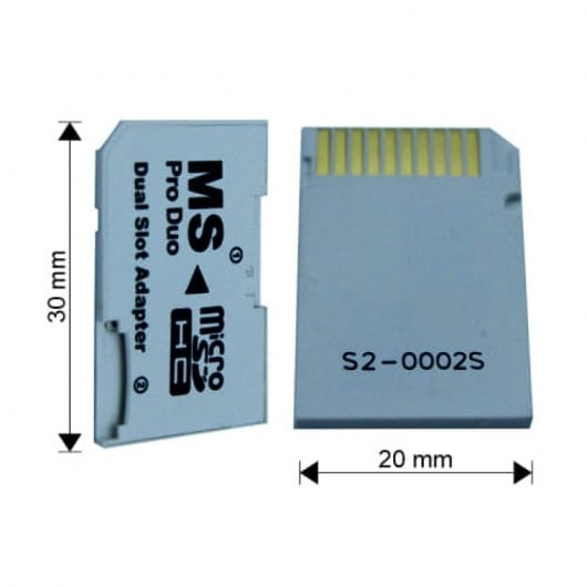 Adaptador Dual MicroSD a Memory Stick Pro Duo Blanco