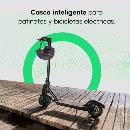 Youin Casco Smart Homologado con Luz LED Negro Talla L 58-61cm