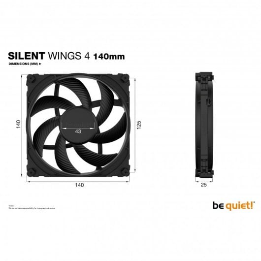 Be Quiet! Silent Wings 4 Ventoinha 140mm Preta