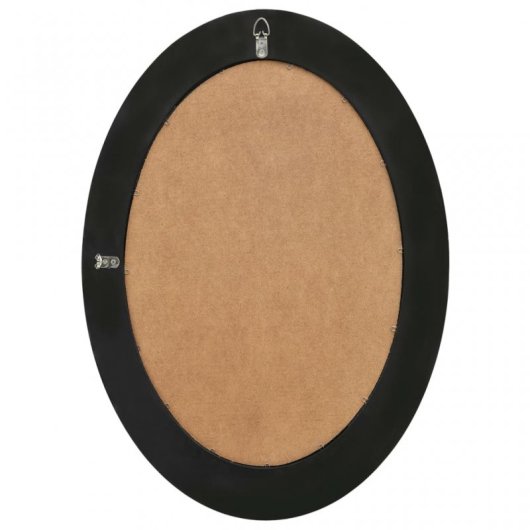 Vidaxl Espejo De Pared Estilo Barroco Negro 50x70 Cm