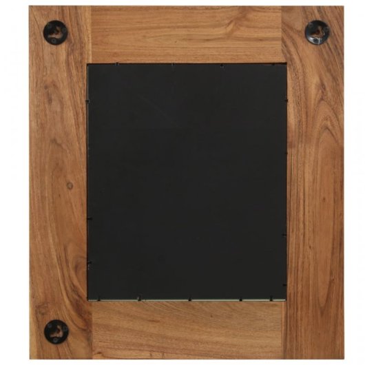 Vidaxl Espejo De Madera Maciza De Acacia 50x50 Cm