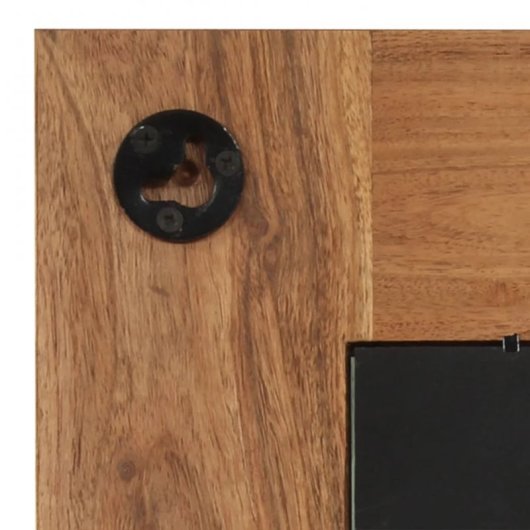 Vidaxl Espejo De Madera Maciza De Acacia 50x50 Cm