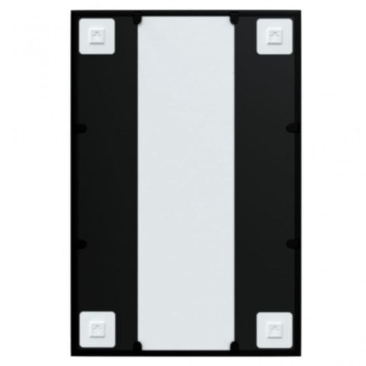 Vidaxl Espejo De Pared Metal Negro 60x40 Cm