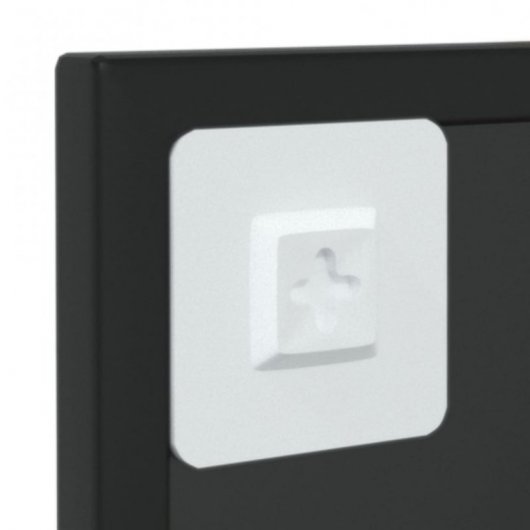 Vidaxl Espejo De Pared Metal Negro 60x40 Cm