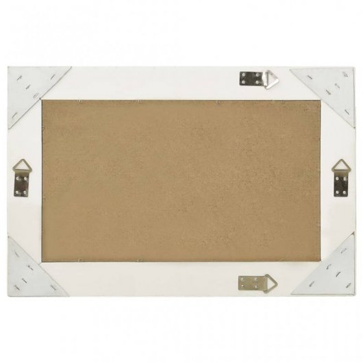 Vidaxl Espejo De Pared Estilo Barroco Blanco 60x40 Cm