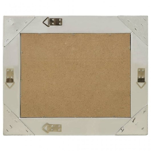 Vidaxl Espejo De Pared Estilo Barroco Plateado 50x40 Cm