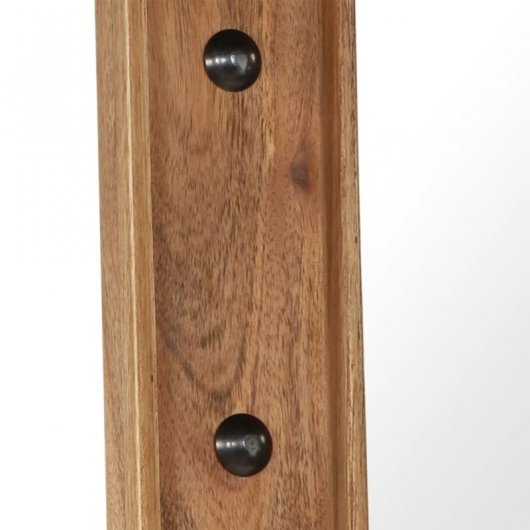 Vidaxl Espejo De Madera Maciza De Acacia 50x80 Cm