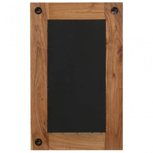 Vidaxl Espejo De Madera Maciza De Acacia 50x80 Cm