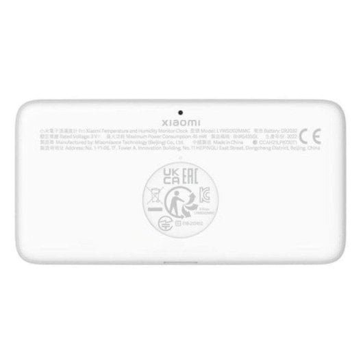 Capteur de Température et Humidité Xiaomi BHR5435GL Bluetooth Écran e-Ink