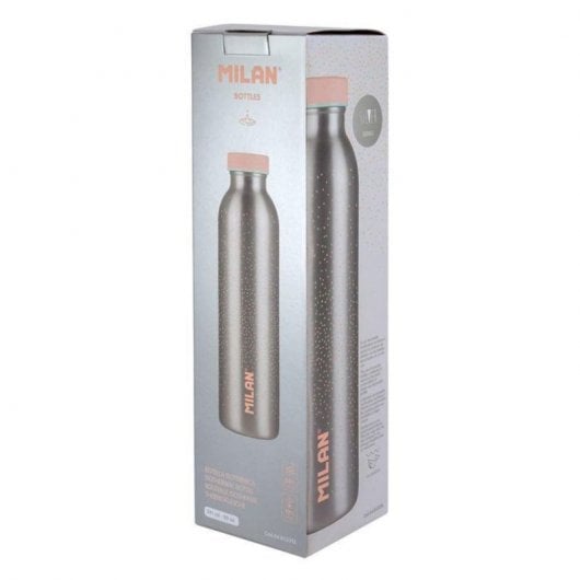 Milan Silver - Botella Térmica Reutilizable 0.6l En Acero Inoxidable. Rosa