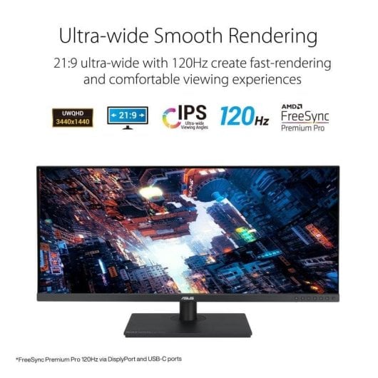 ASUS ProArt PA348CGV 34" LED IPS UWQHD 120Hz FreeSync Premium Pro USB-C