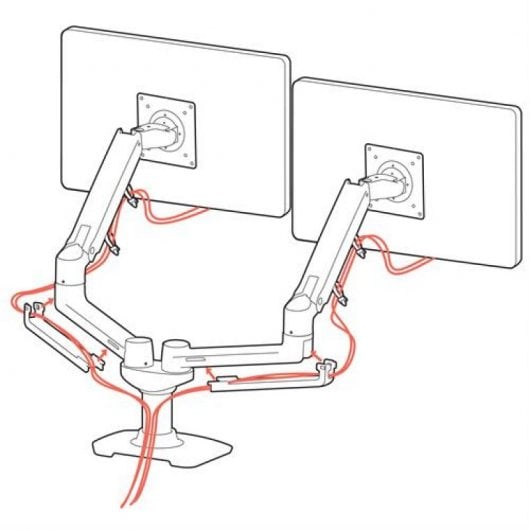 Ergotron Soporte de Escritorio Doble Brazo para Monitor 27" VESA 100x100 Máx. 18Kg