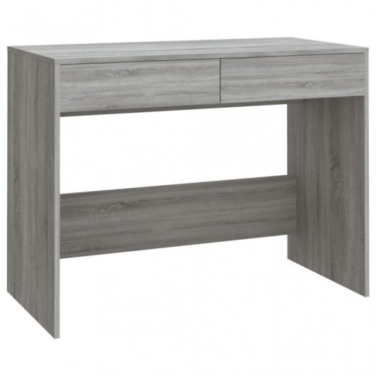 VidaXL Bureau en aggloméré gris Sonoma 101x50x76,5cm