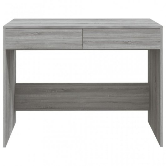 VidaXL Bureau en aggloméré gris Sonoma 101x50x76,5cm
