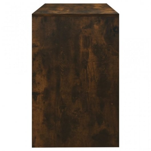 secretária de aglomerado de carvalho fumado vidaXL 101x50x76,5cm
