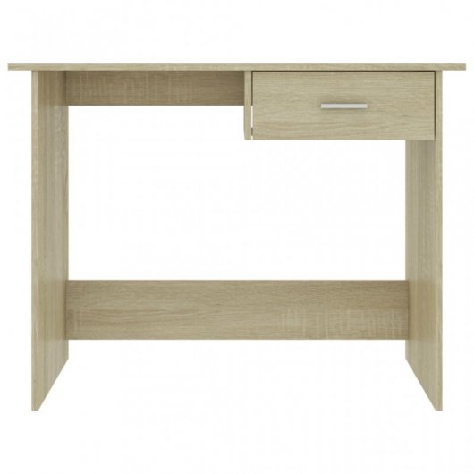 VidaXL Bureau en aggloméré de chêne Sonoma 100x50x76cm
