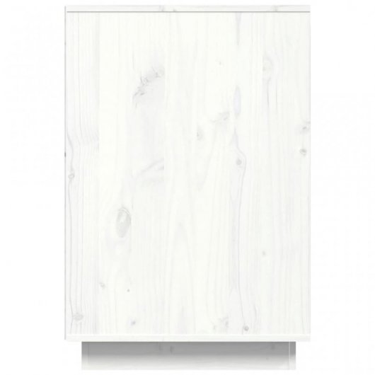 VidaXL Escrivaninha em madeira maciça de pinho branco 140x50x75cm
