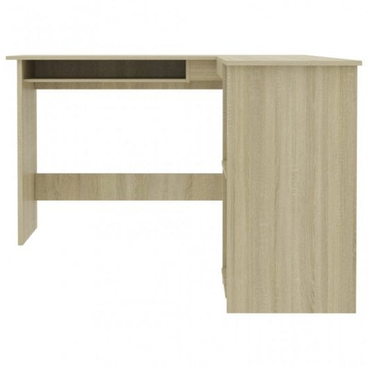 Vidaxl Escrivaninha em L Sonoma Carvalho Aglomerado 120x140x75cm