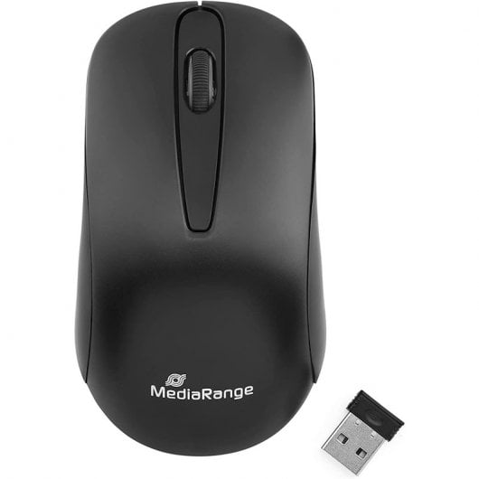Mouse ottico wireless Mediarange MROS209 1200 DPI Nero