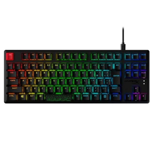 Teclado HyperX Alloy Origins Core PBT mecânico gaming RGB Switch Red Linear