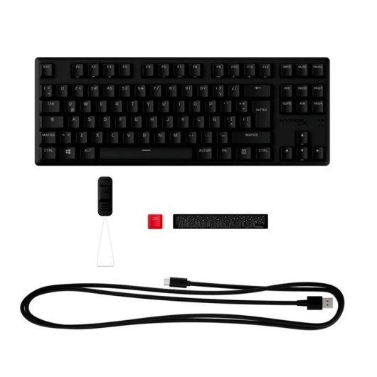 Teclado HyperX Alloy Origins Core PBT mecânico gaming RGB Switch Red Linear