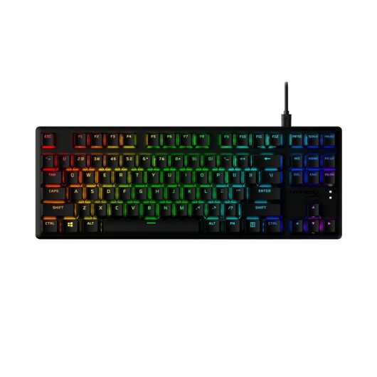 Teclado HyperX Alloy Origins Core PBT mecânico gaming RGB Switch Red Linear