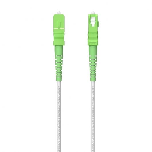 Aisens A152-0619 Latiguillo Fibra Óptica SC/APC a SC/APC Monomodo G657A2 150m Blanco