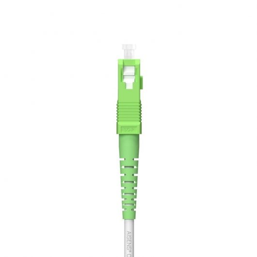 Aisens A152-0619 Latiguillo Fibra Óptica SC/APC a SC/APC Monomodo G657A2 150m Blanco