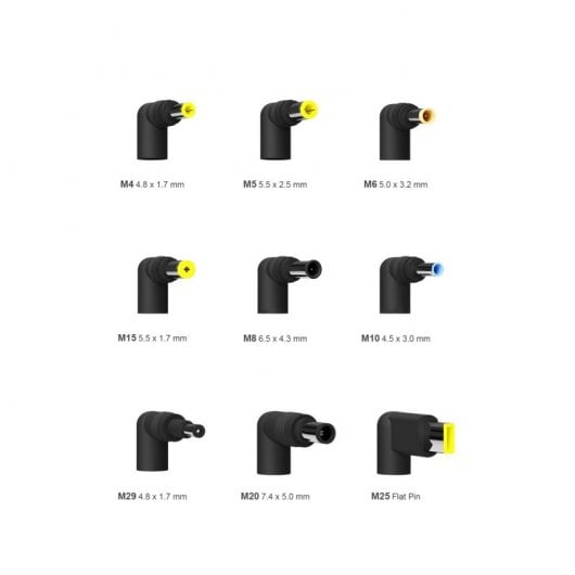 Aisens ASLC-65WAUTO-BK Carregador Universal para Portáteis 65W