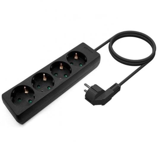 Steckdosenleiste Aisens A154-0534 4 Steckplätze Kinderschutz Schwarz 1,4 m