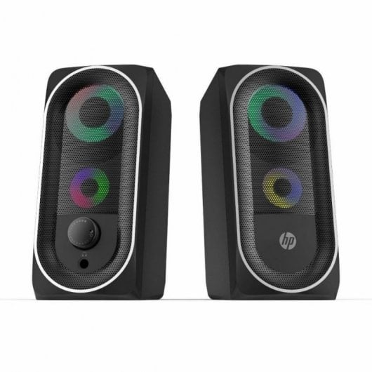 HP DHE-6001 Altavoces 2.0 RGB Negros