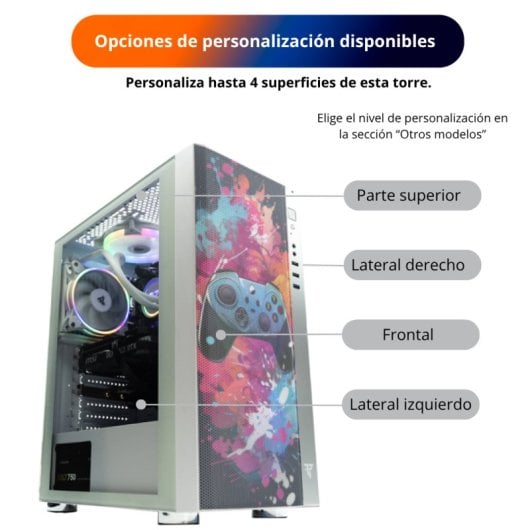 Tempest Umbra RGB Torre ATX Blanca
