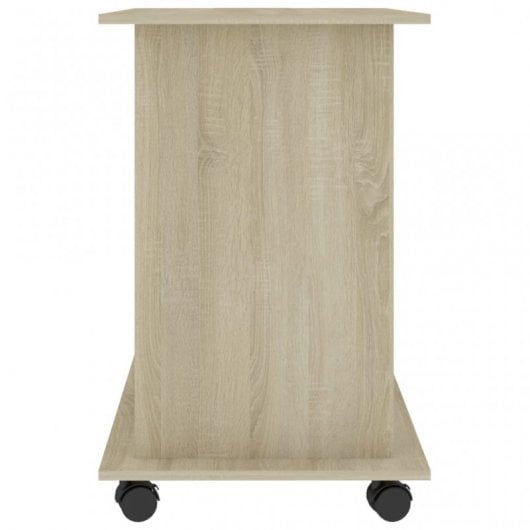 VidaXL Table d'ordinateur en aggloméré Chêne Sonoma 80x50x75cm