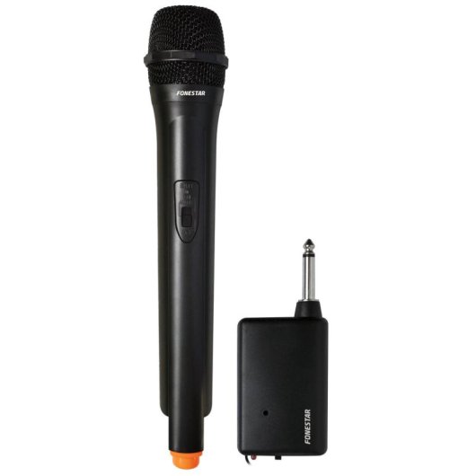 Micrófono Fonestar IK-163 inalámbrico de mano VHF con receptor jack 6,3 mm