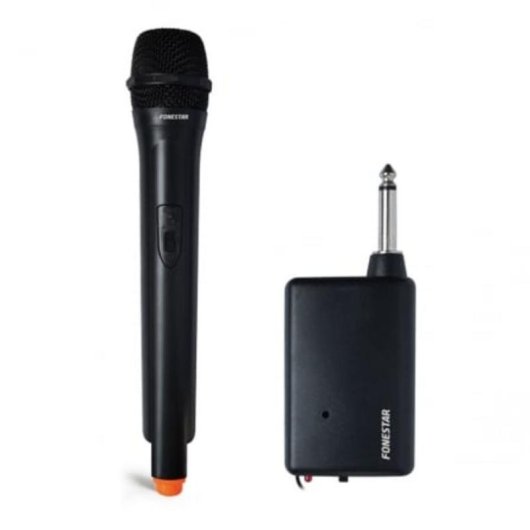 Micrófono Fonestar IK-163 inalámbrico de mano VHF con receptor jack 6,3 mm