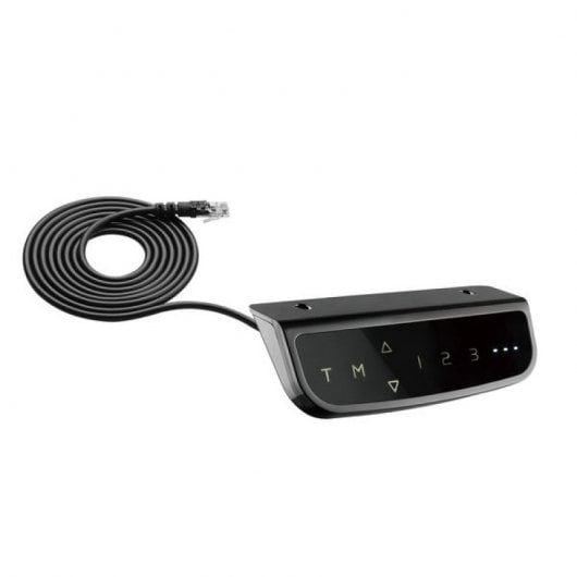 Kimex Base Doble de Escritorio Motorizado Elevable con Altura Ajustable 62-128cm Negro