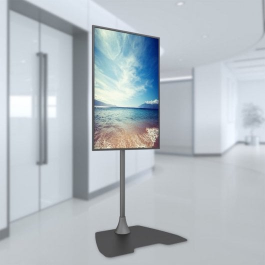 Kimex Soporte Inclinable/Giratorio de Suelo para TV 55"-75" VESA 600x400 Máx 50Kg
