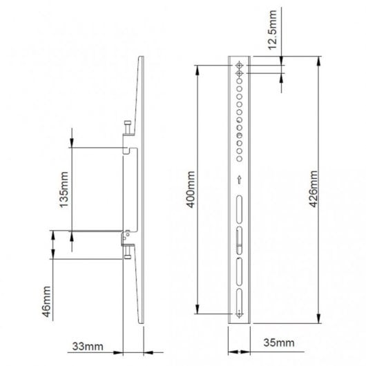 Kimex Soporte Giratorio de Suelo para TV 32"-75" VESA 400x400 Máx 50Kg