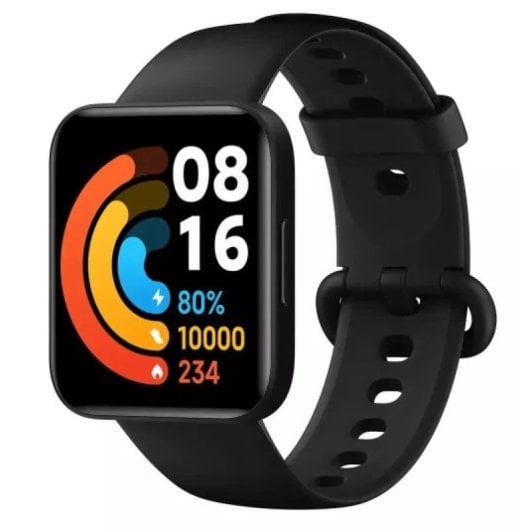 POCO Watch Bluetooth GPS 34mm AMOLED Schwarz 14 Tage Akku 5ATM SpO2 Herzfrequenz