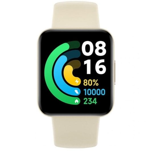 POCO Watch Bluetooth GPS 39mm AMOLED Avorio Resistenza all'Acqua 5ATM SpO2 Cardiofrequenzimetro