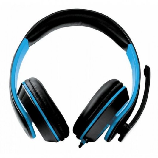 Casque de jeu Esperanza EGH300B noir/bleu
